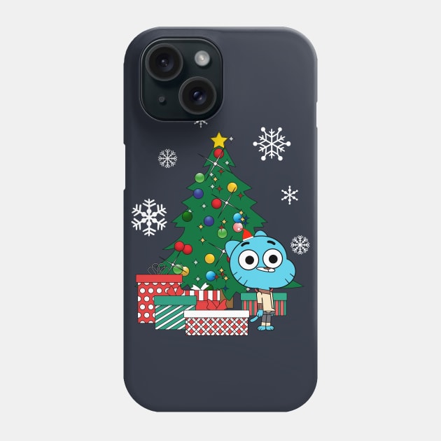 Gumball Watterson Around The Christmas Tree The Amazing World Phone Case by Nova5