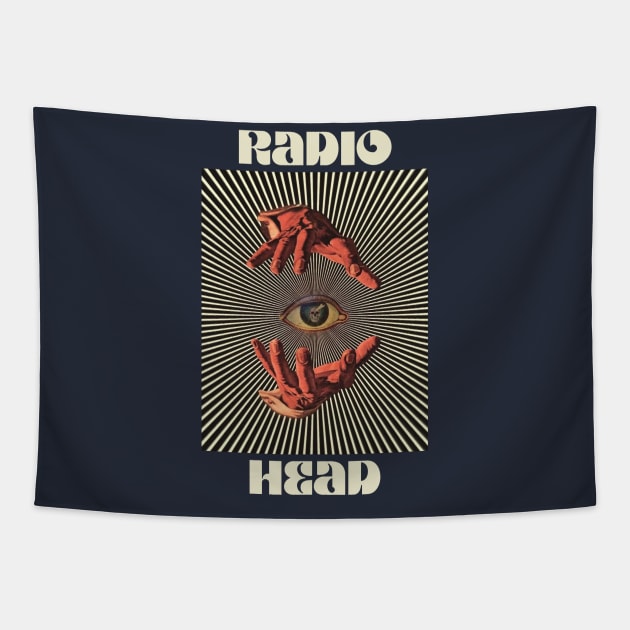 Hand Eyes Radio Head Tapestry by Kiho Jise