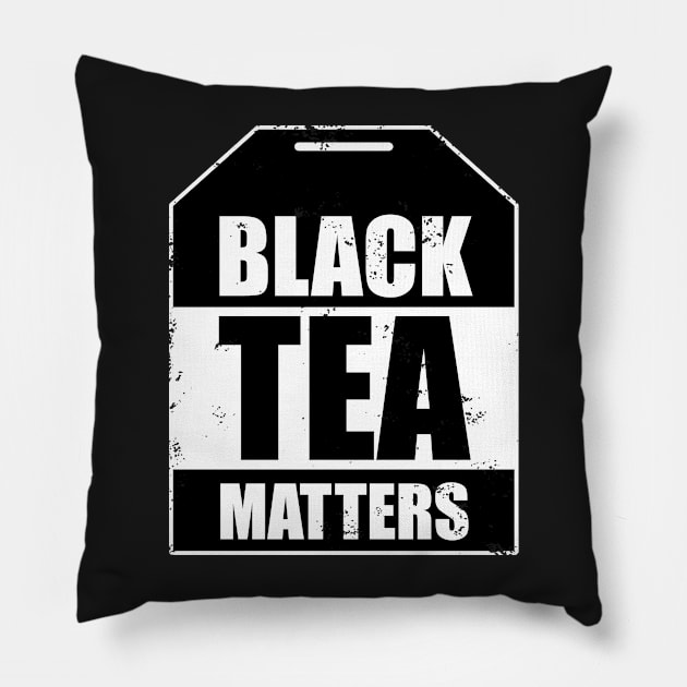 Black Tea Matters Tea Bag Pillow by BraaiNinja