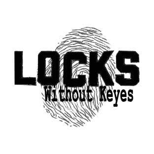 Locks Without Keyes with Print (Black) T-Shirt