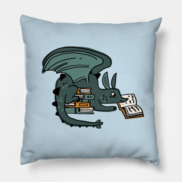 Book Hoarder Pillow by Book Moth Press