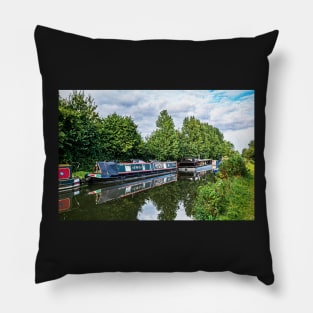 Boats on the Kennet and Avon Pillow