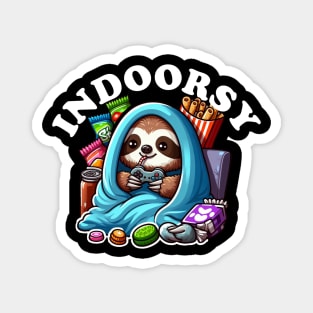 Indoorsy (Sloth Era) Magnet