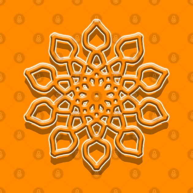 Orange Effects Mandala by Kami_Mi