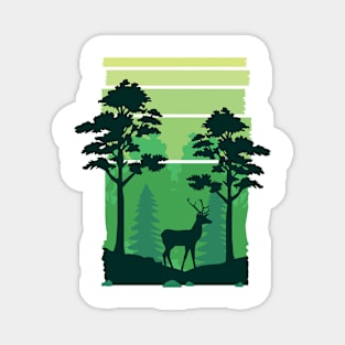 Green Peaceful Landscape Magnet