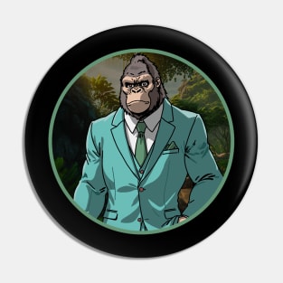 Suited Gorilla Pin