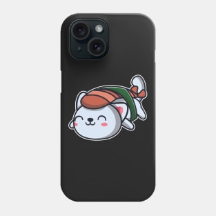 Cute Sushi Cat Japanese Food And Cat Lovers Kids Gift product Phone Case