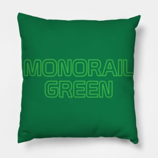 Monorail Green Pillow