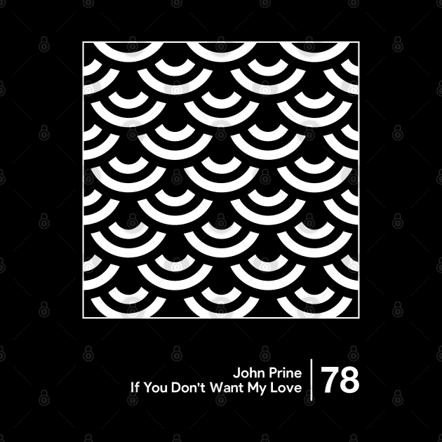 John Prine / Minimal Style Graphic Artwork by saudade