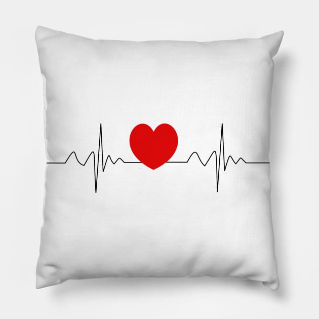 HEARTBEAT Pillow by eesomebysrishti