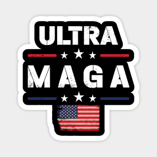 Ultra Maga Proud Ultra-Maga American Flag Magnet