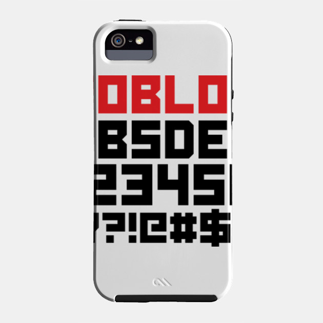 Roblox Letters Tshirt Roblox Alphabet Shirt Roblox Font Shirt Roblox Numbers Roblox Phone Case Teepublic - image result for roblox lettering symbols kids