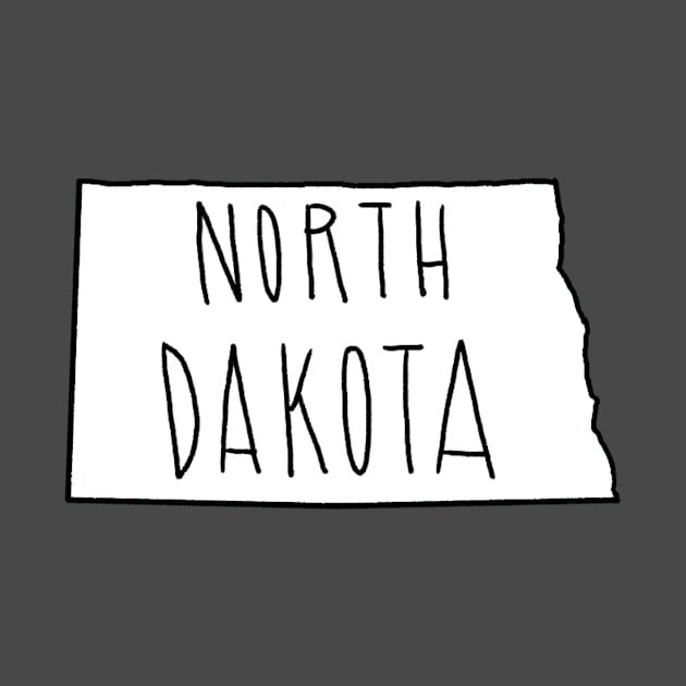 The State of North Dakota - No Color by loudestkitten
