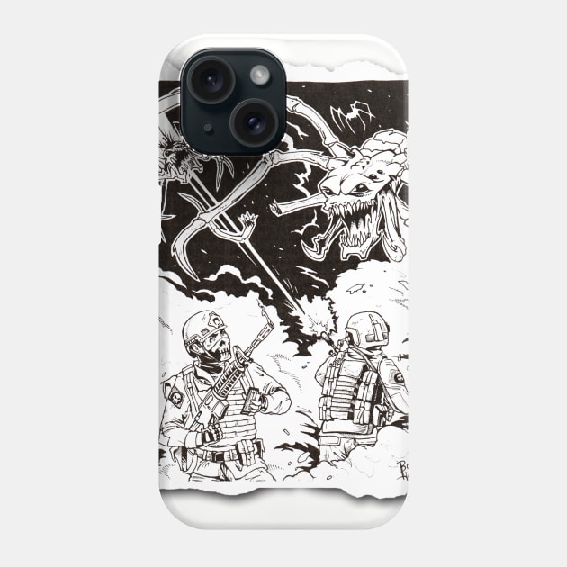 Alien Attack! Phone Case by Illustratorator