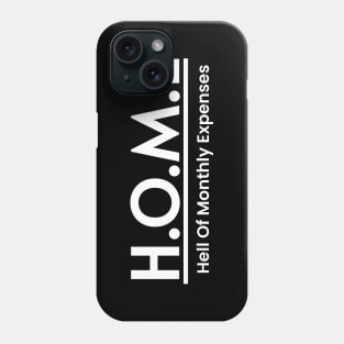 HOME Funny Meaning Word Art Minimalist Aesthetic Design Phone Case