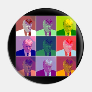 Trump Mugshot (Warhol Style) Pin