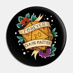 Forever Game Master - Retro Tattoo Pin