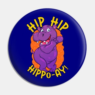 Purple Hippo Pin