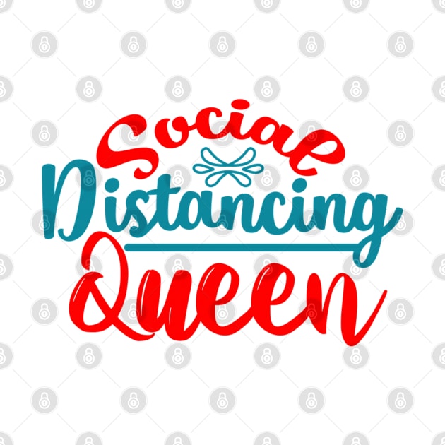 Social Distancing Queen by BlackRose Store