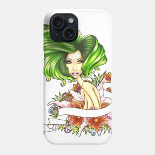 Green Hair Phone Case