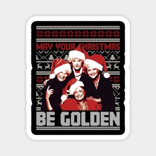 May Your Christmas Be Golden Magnet