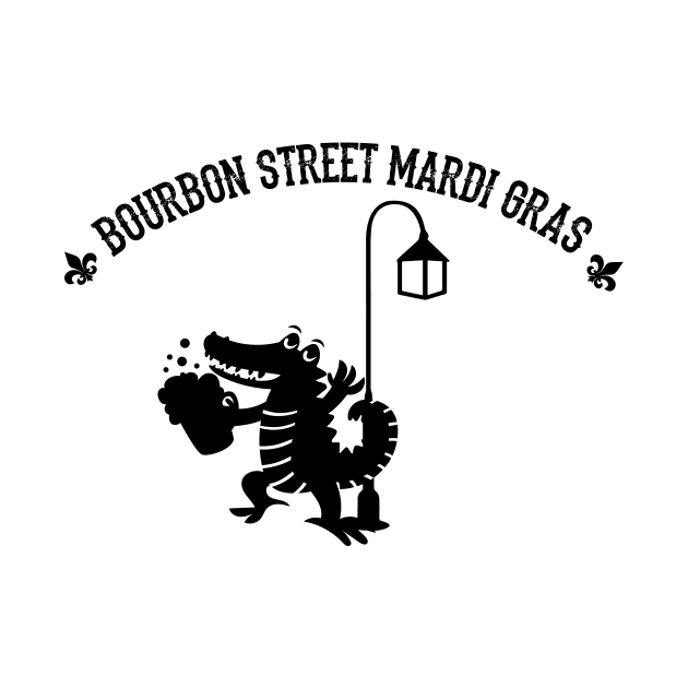 Bourbon Street Mardi Gras Beer Celebration Parade by BUBLTEES