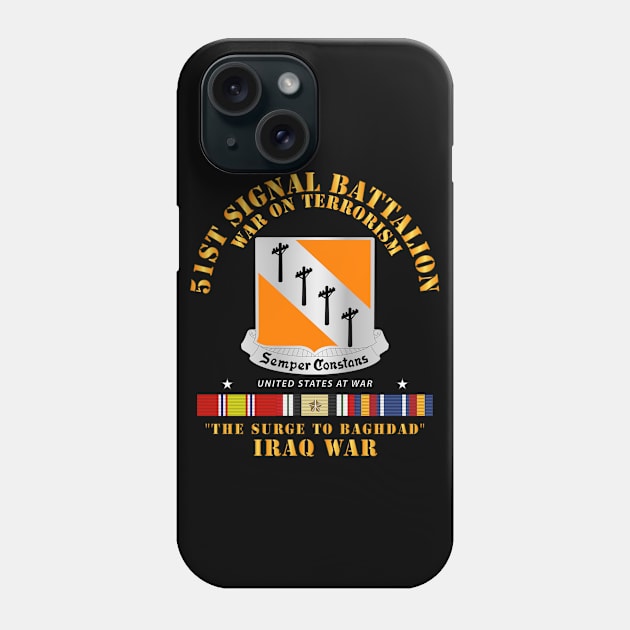 51st Signal Battalion - Iraq War - The Surge Phone Case by twix123844