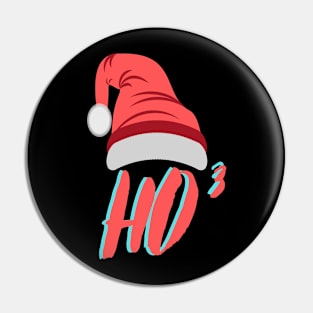 ho ho ho santa hat Pin