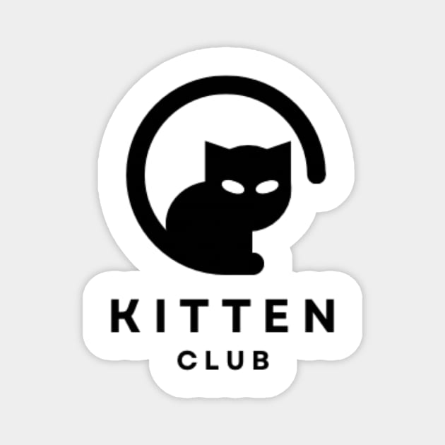 Kitten Club - Unnecessary Things Magnet by Lou Johnson