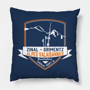 Zinal Grimentz Switzerland leewarddesign Pillow