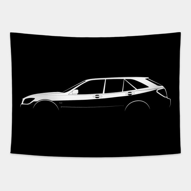 Lexus IS 300 Sportcross (XE10) Silhouette Tapestry by Car-Silhouettes