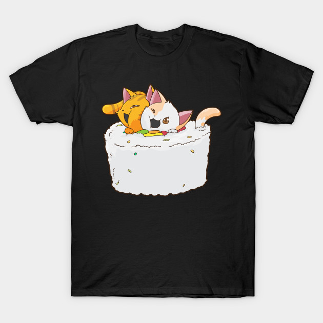 Discover Cat Sushi Japanese Kawaii Anime Neko - Cat - T-Shirt