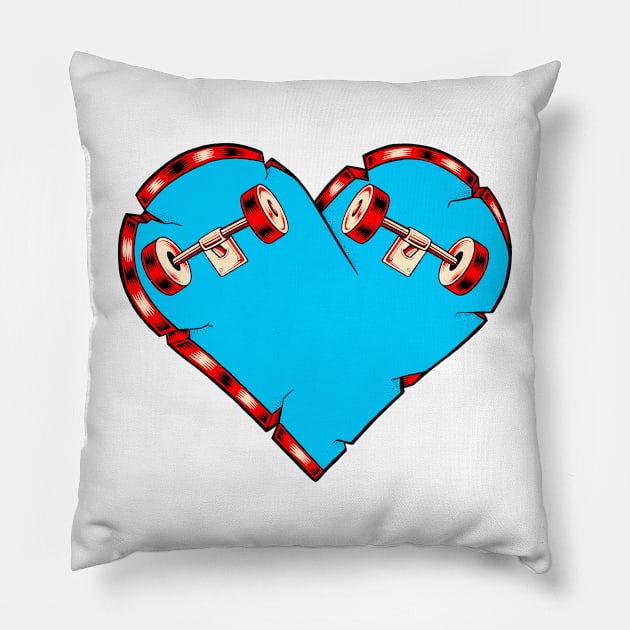 Skateboard Lover` Pillow by quilimo