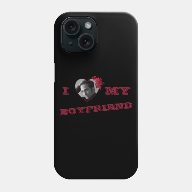 I Love My Boyfriend_Robert Pattinson Phone Case by mitzi.dupree