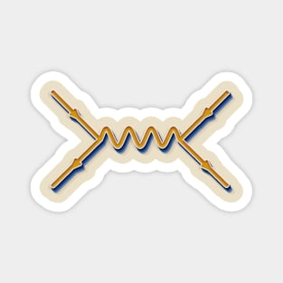 Retro Feynman Diagram Magnet