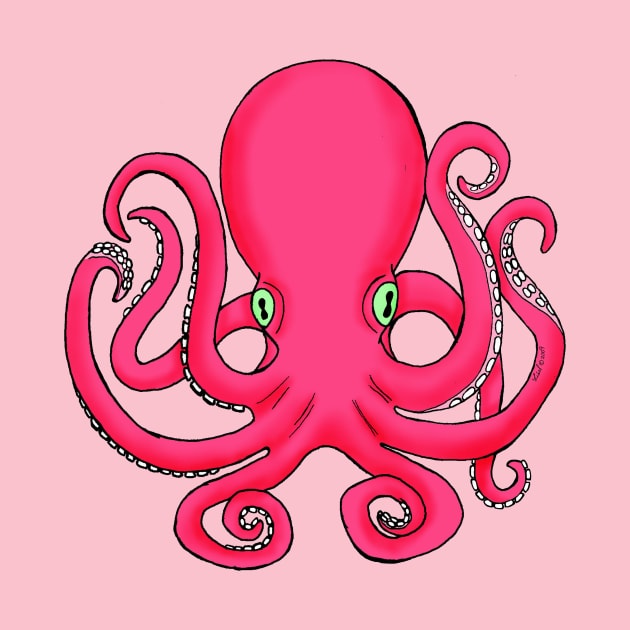 Pink Octopus by HonuHoney