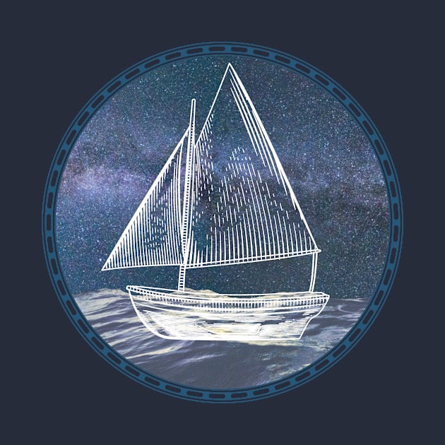 Sailboat Ocean Sailor by letnothingstopyou