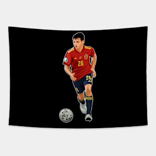 Pedri Moves The Ball Tapestry