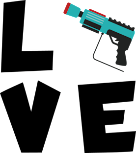 Lasertag love Magnet