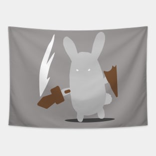 Bunny Rabbit Sword and Sheild Tapestry