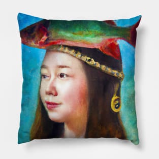 Women Fish Crown Pillow