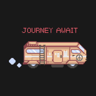 Pixel Art- Mini Bus Journey Await Collection T-Shirt