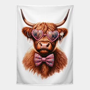 Cool Highland Cow Tapestry