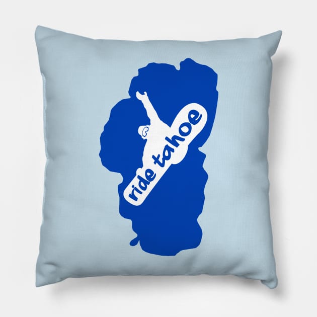 ride tahoe Pillow by robotface
