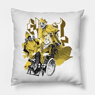 Funny Ghost Yellow Pillow