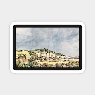 Cornish Beach Cornwall England Landscape Magnet