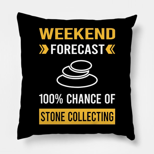 Weekend Forecast Stone Collecting Stones Pillow by Bourguignon Aror