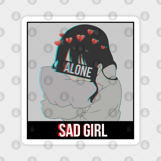 Sad Girl Magnet by Fukuro1703