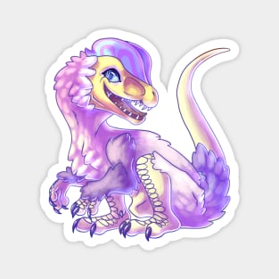 Pastel Dilophosaurus Magnet