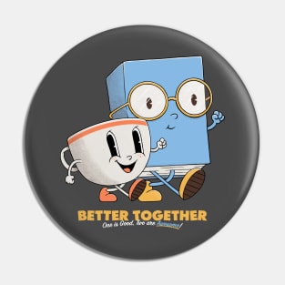 Coffee & Book - Better Together Pin